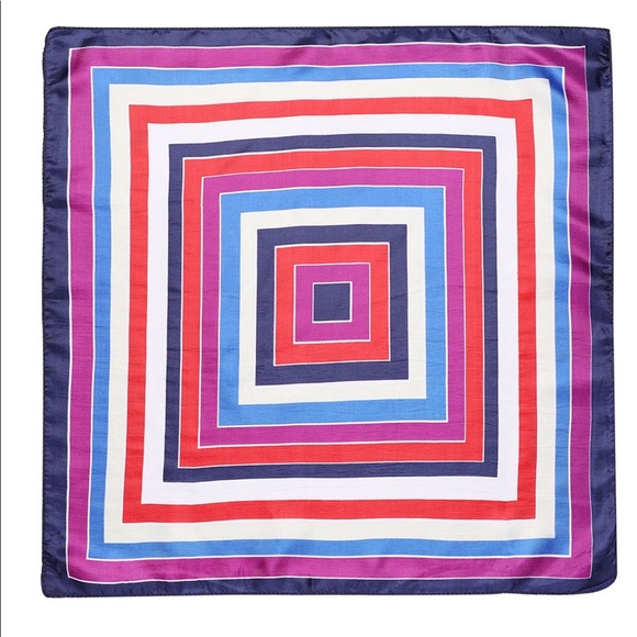 Stain Print Square Scarf - Picture 2 of 7